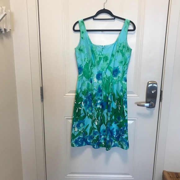 Nine West Floral A-line Sleeveles Dress Size 4 - Picture 13 of 16